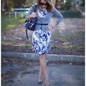 Ann Taylor Watercolor Sheath Dress